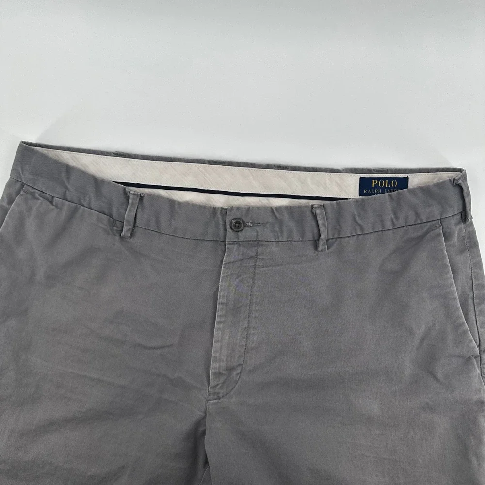 Polo Ralph Lauren Mens Stretch Classic Fit‎ Gray Chino Pants Trousers size 38